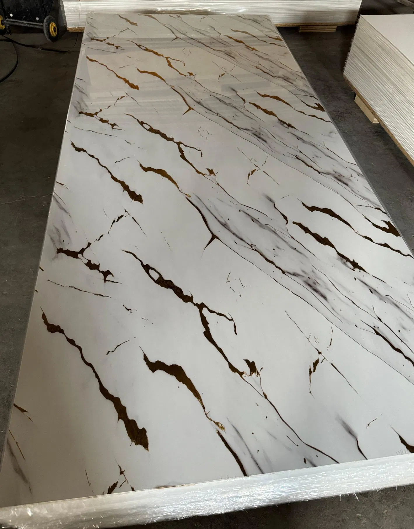 New Decorative Materials Waterproof Wall Panel PVC UV Plastic Sheet PVC Marble for Office Home