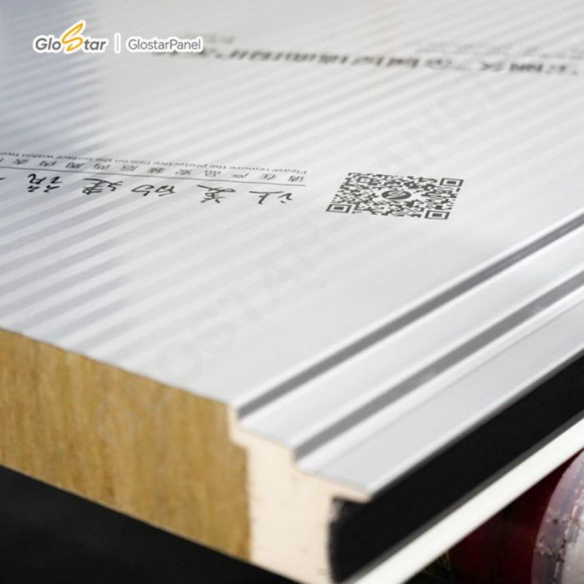 Fireproof Rockwool Sandwich Wall Panel for Workshop with CE