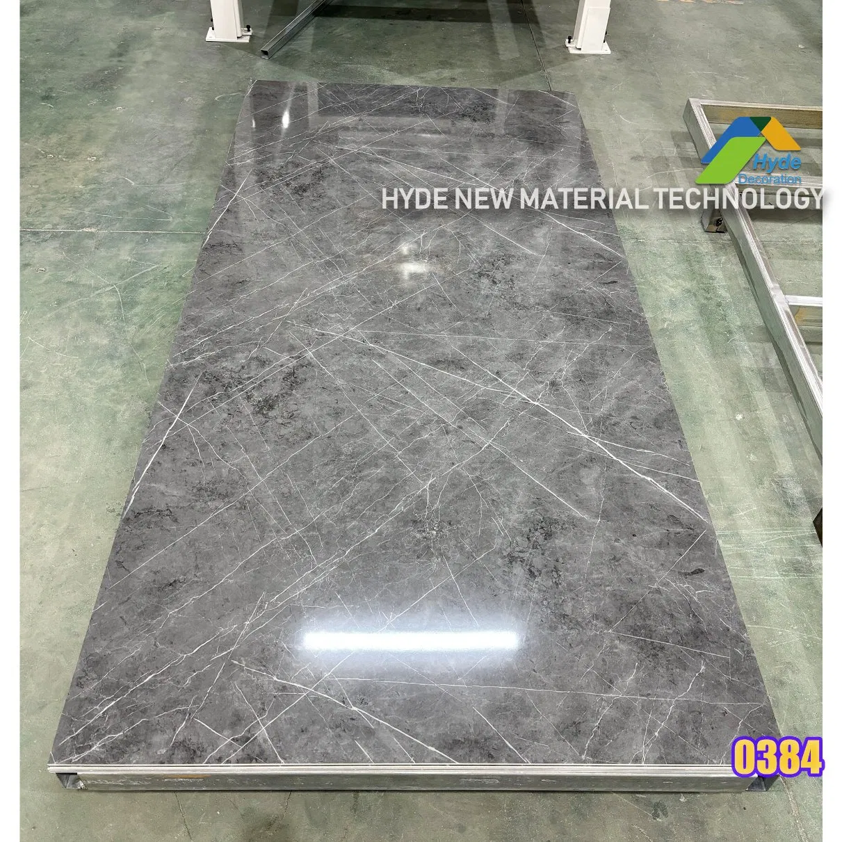 2.5mm 3mm Thickness Stone Plastic Composite Spc PVC Marble Artificial Wall Panel Cladding UV Coating Sheet