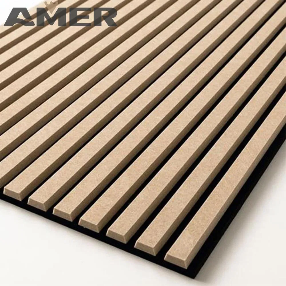 Amer Factory Price OEM 2400*600mm 3000X600 Wood Wall Panels Acoustic