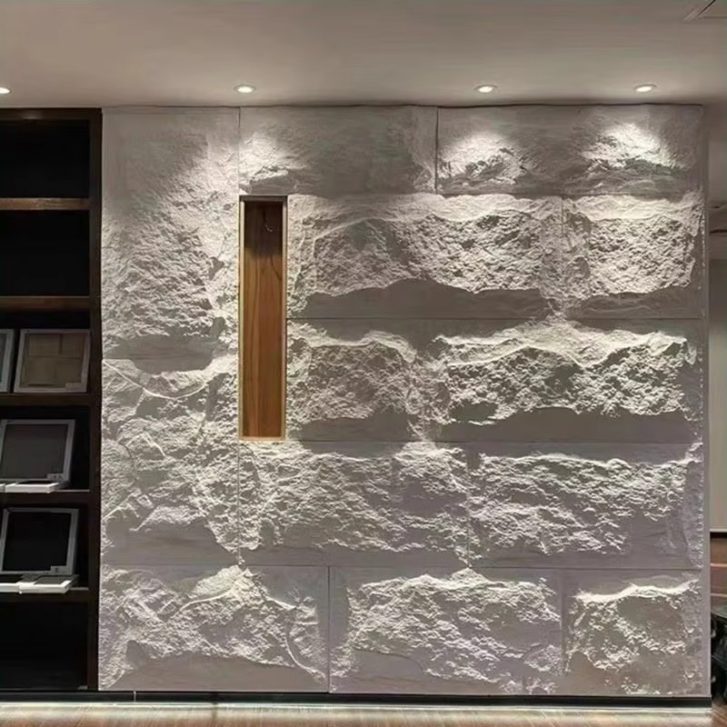 High Quality Fast Installation Artificial Stone Polyurethane Faux Culture Brick Texture PU Wall Panel