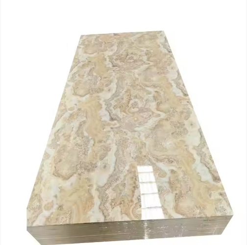 Durable 1220*2440mm Spc Wall Panel UV Marble PVC Marble Sheet for Interior Decoration