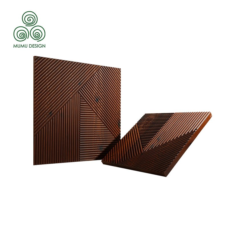 Modern Stylish Premium High Quality Solid Natural Wood Decorative Home Interior Cladding Wall Panel