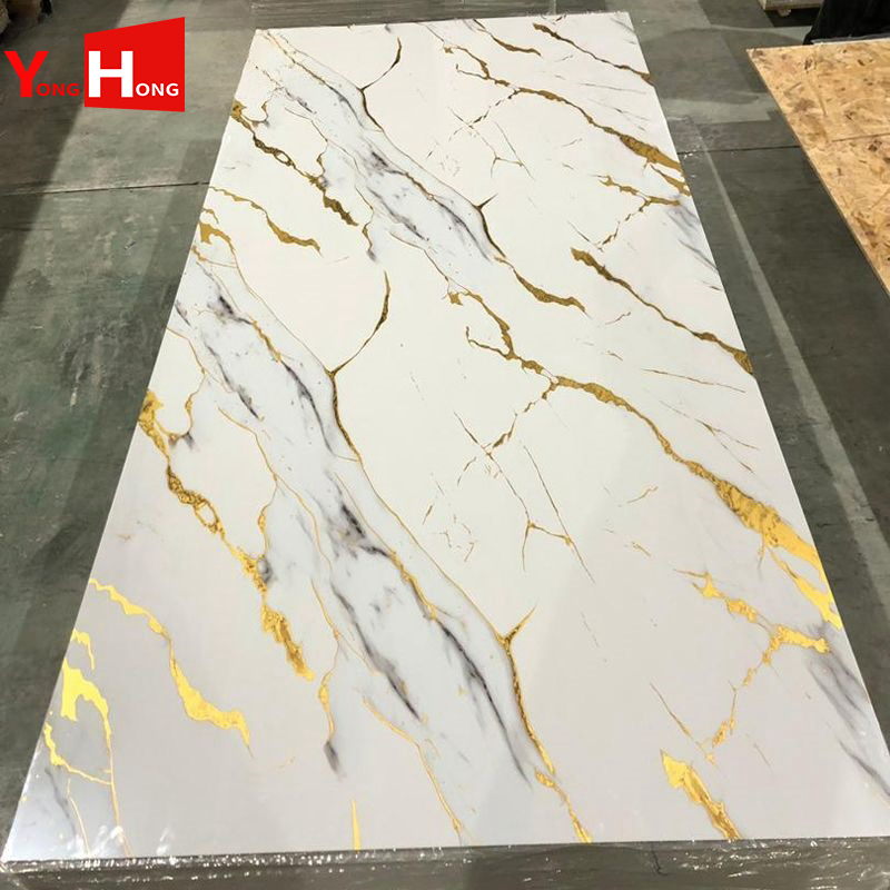 4*8 FT Pies Wholesale 3D Home Decoration Interior/Exterior Decorative Bamboo Wood Plastic Sheet PVC/UV/Spc Marble Wall Panel