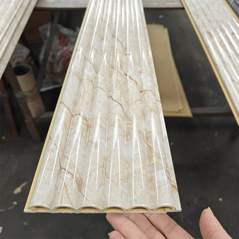 Factory Indoor Partition WPC Wall Board Fluted WPC Wall Panel Interior Decoration