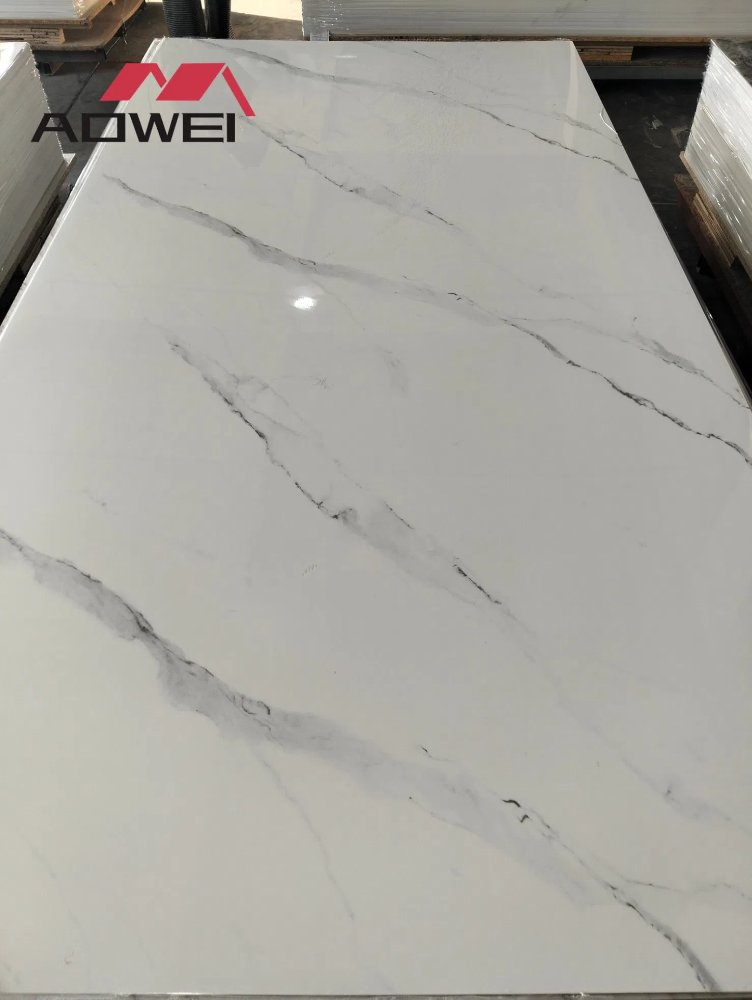 Eco Friendly Waterproof Stone Plastic Composite Sheet for Living Room Bar Counter