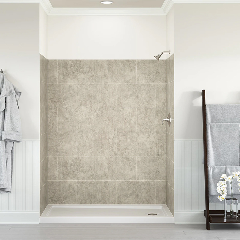 Durable Longlife Cheapest Eco-Friendly Waterproof Fireproof 2.4m Customized Spc Wall Panel for Shower Bathroom