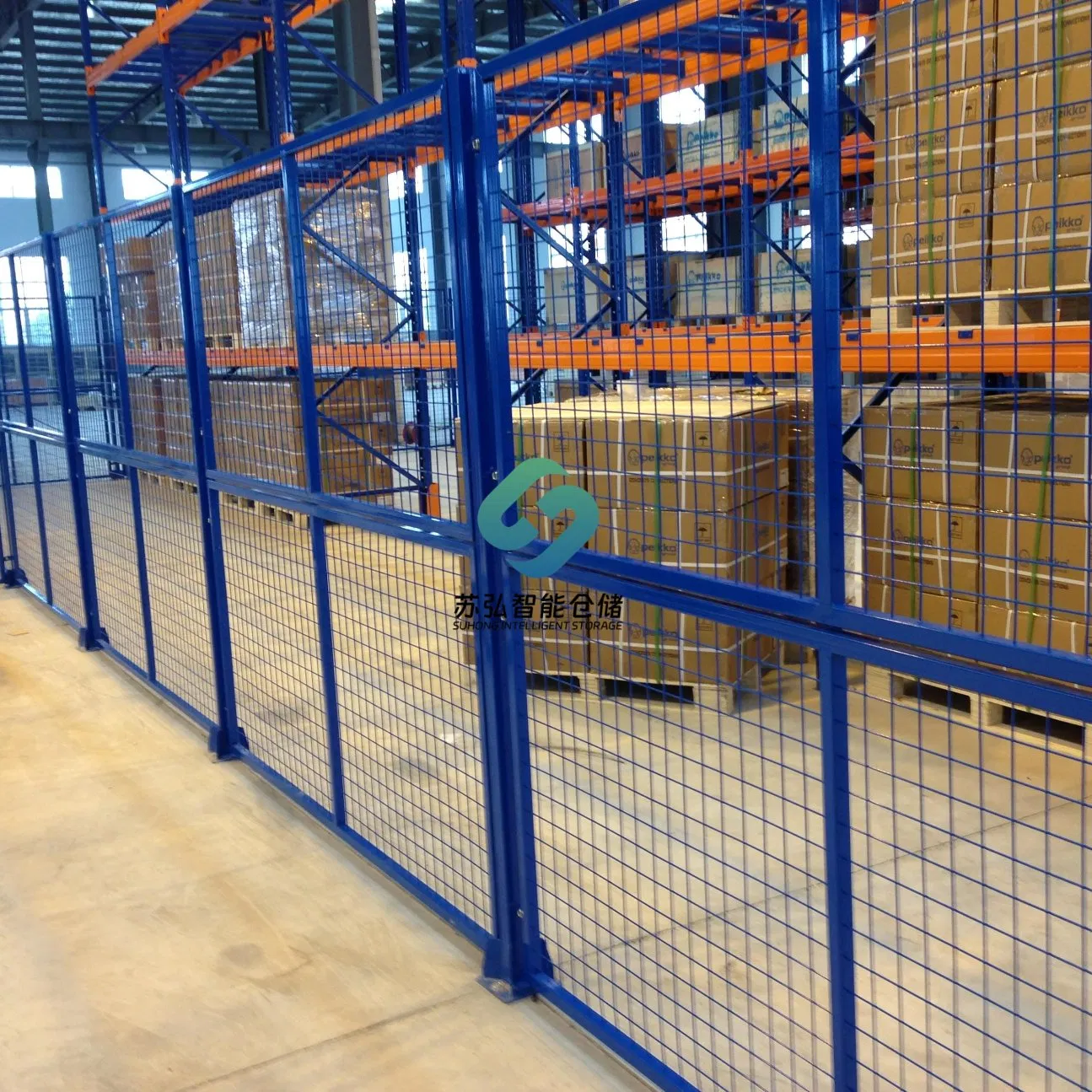 Modular Mesh Panel System for Warehouse Partition Walls