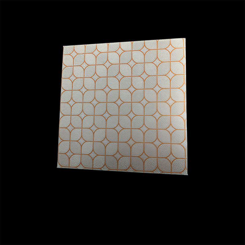 PVC Laminated Gypsum Ceiling Panel Moisture-Proof Decorative Tile