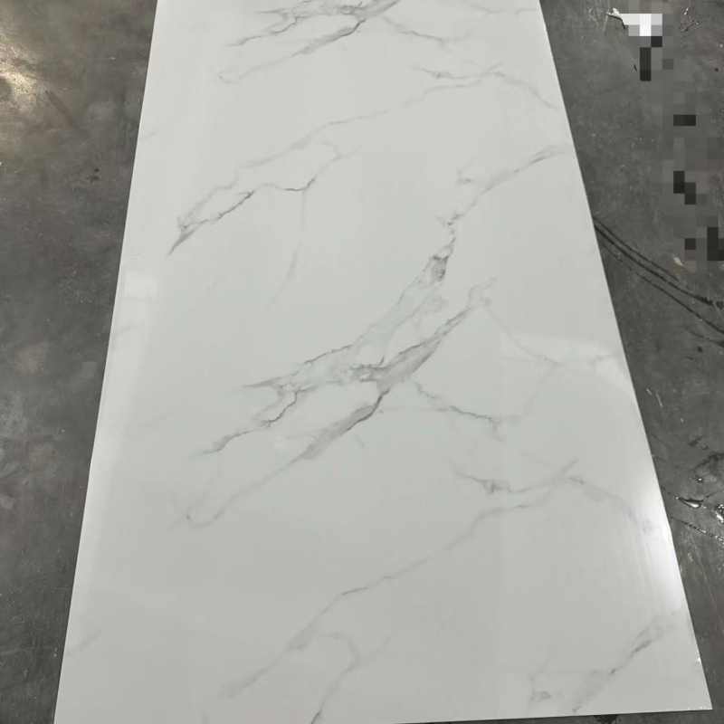 Stone Plastic Composite Spc Flexible PVC UV Marble Sheet