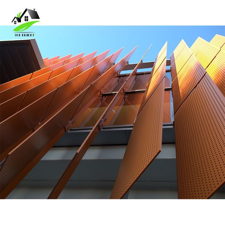 Aluminum Curtain Wall Modern Building Decorative Perforated Facade Prices Cladding Composite Panels Exterior Wall Panels System