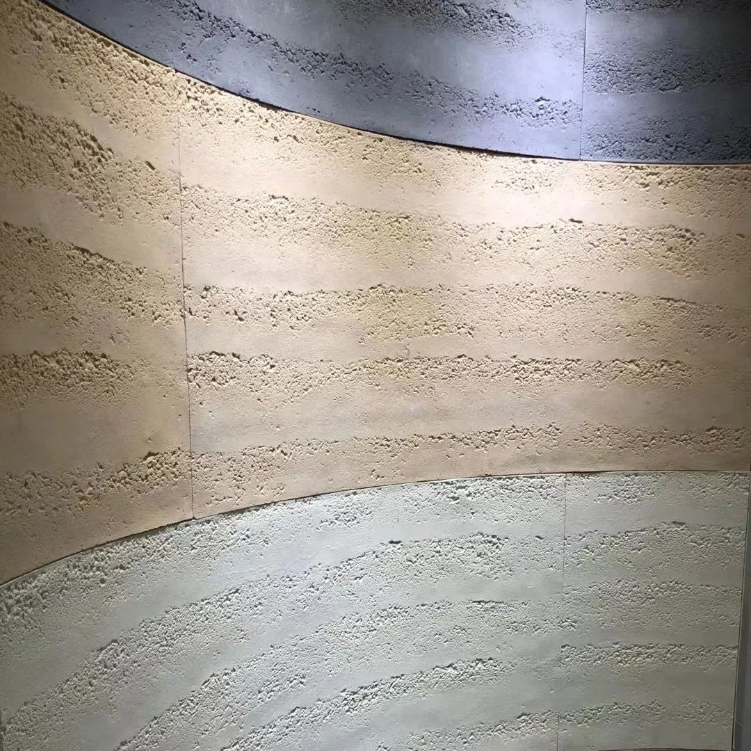 Modern Design Fluted Flexible Stone Veneer Tile WPC Board New Material Artificial Wall Panel Flexible Ceramic Stone Wall Panel for Walls and Ceilings Decorative