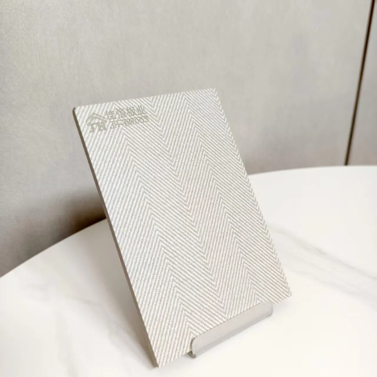 Light Luxury Leather Texture PVC-Faced Deacorative Fiber Cement Board for Interior Wall