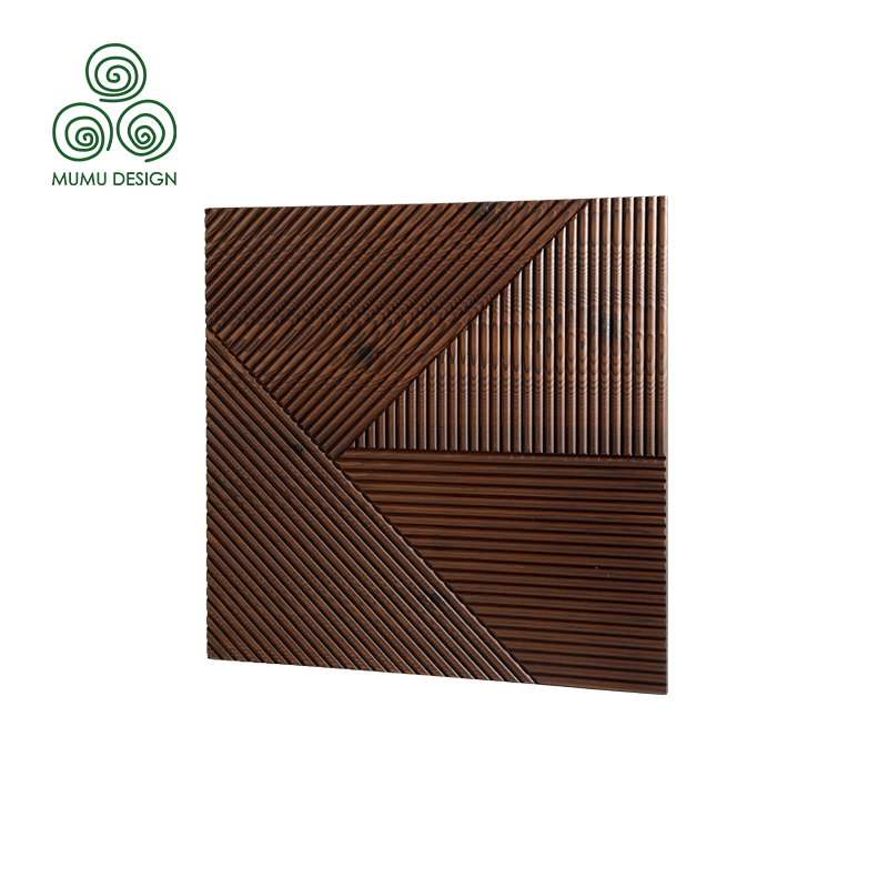 Modern Stylish Premium High Quality Solid Natural Wood Decorative Home Interior Cladding Wall Panel