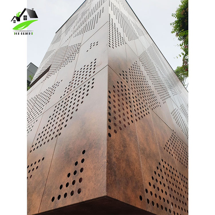 Aluminum Curtain Wall Modern Building Decorative Perforated Facade Prices Cladding Composite Panels Exterior Wall Panels System
