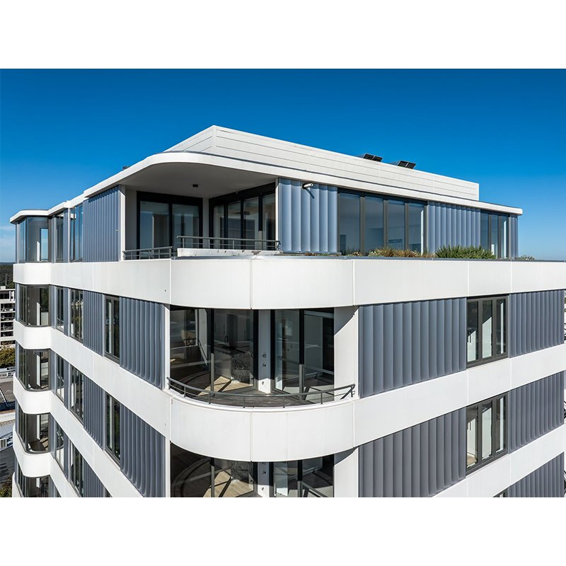 Facade Design Triple Glazed Cladding Exterior Aluminium Glass Window Wall System