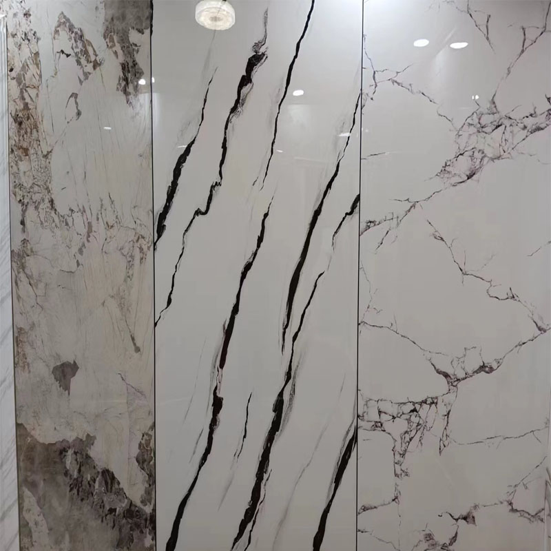 UV Plastic Faux Stone Spc Marmol PVC Marble Sheet Wall Panel