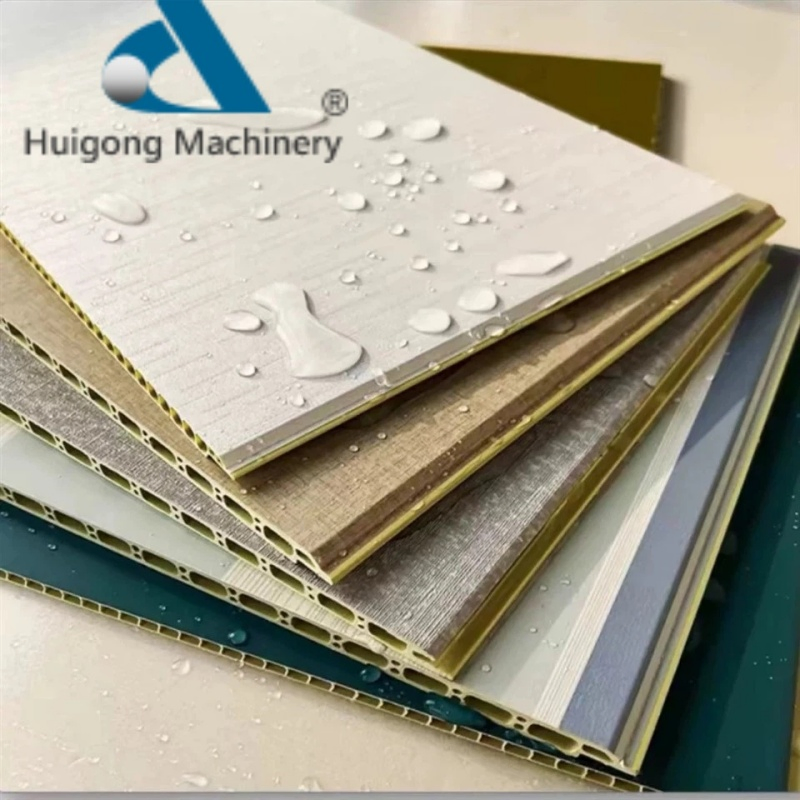 Factory Customized 3D Printing High Glossy Acoustic Hollow Polyester Bamboo Fiber Interior Integrated WPC PVC Marble Board Ceiling Sheet Wall Panel Cladding