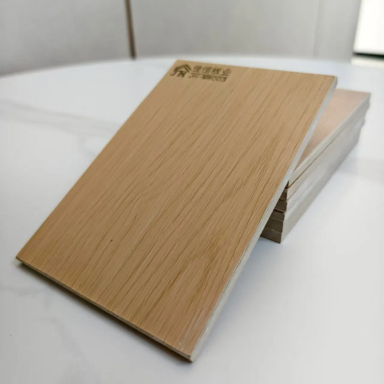 Luxury Wood Grain PVC Coated Fiber Cement Decorative Board for Interior Wall