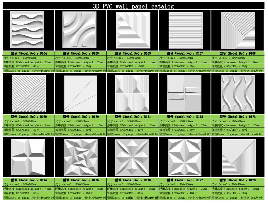 3D PVC Wall Panel