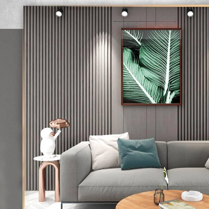 China Factory Wholesale Premium 169*22mm Waterproof Wood-Grain Fluted WPC Wall Panels