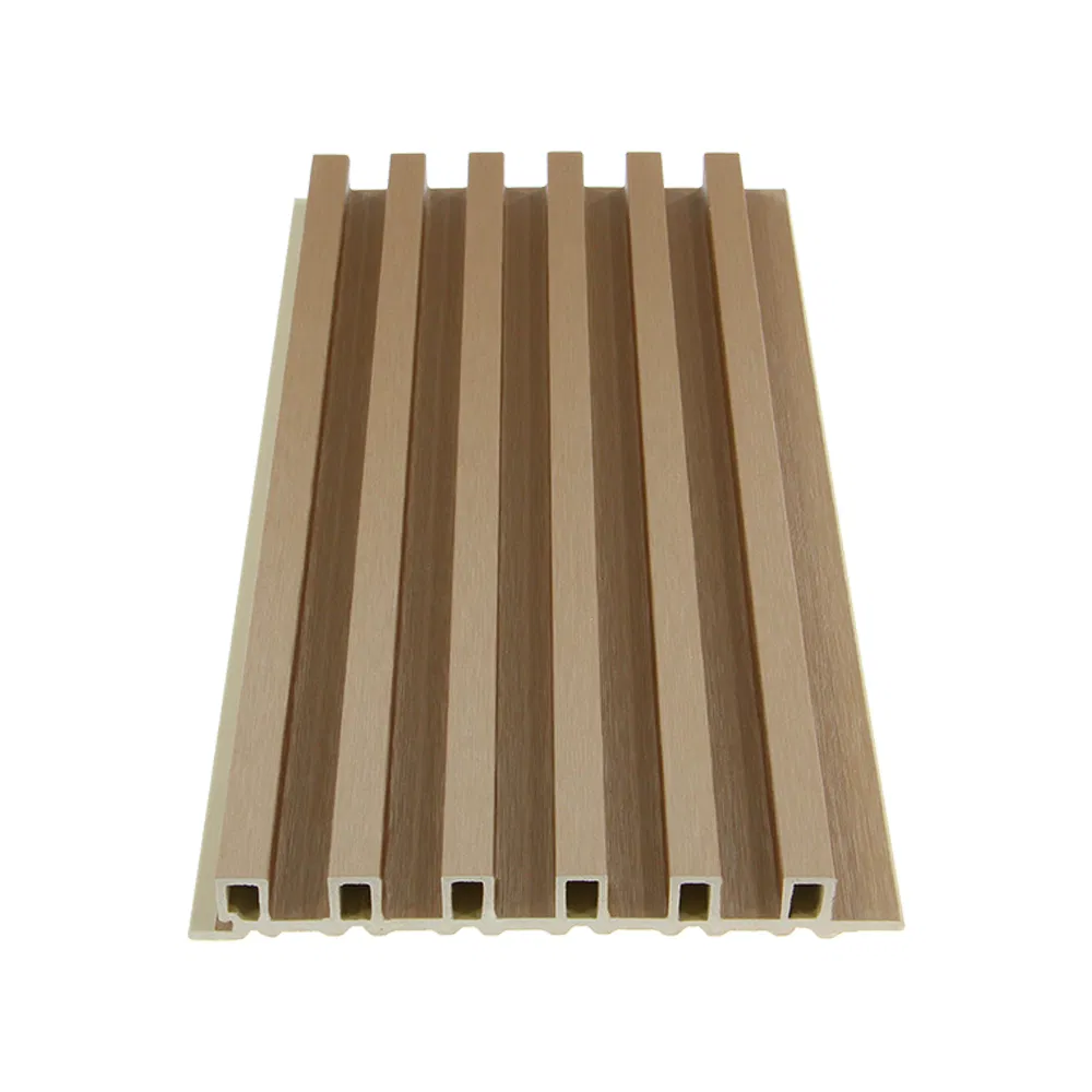 Fluted Indoor Decorative Strip Wood Wall Plastic Panel Plastic Composite Cladding WPC WPC Slat Wall Panel Great Wall Panels Factory Price