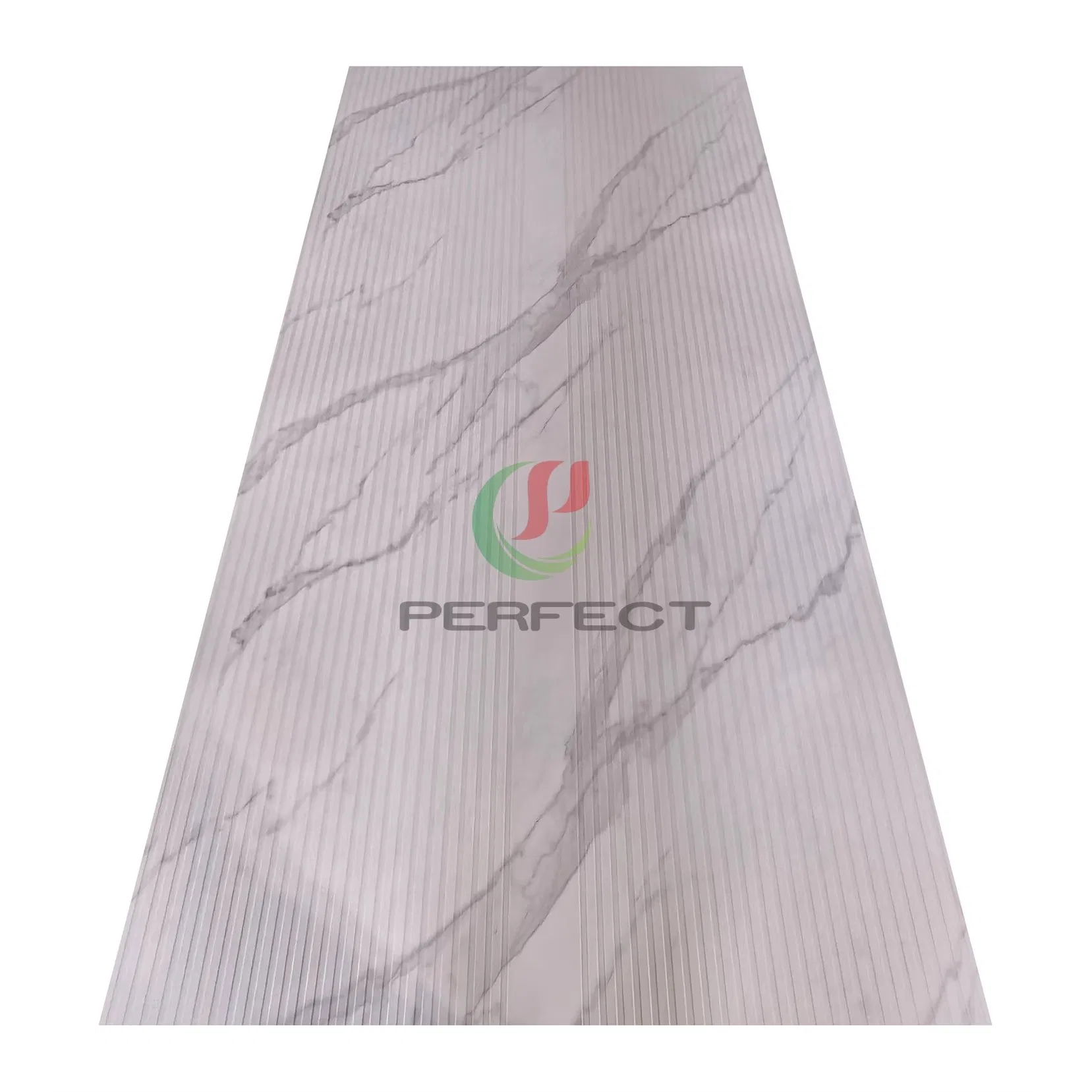 Vertical Stripes Design Marble Texture UV Board 3D Deign Stone Plastic Composite Sheet Matte Surface UV Marble Board