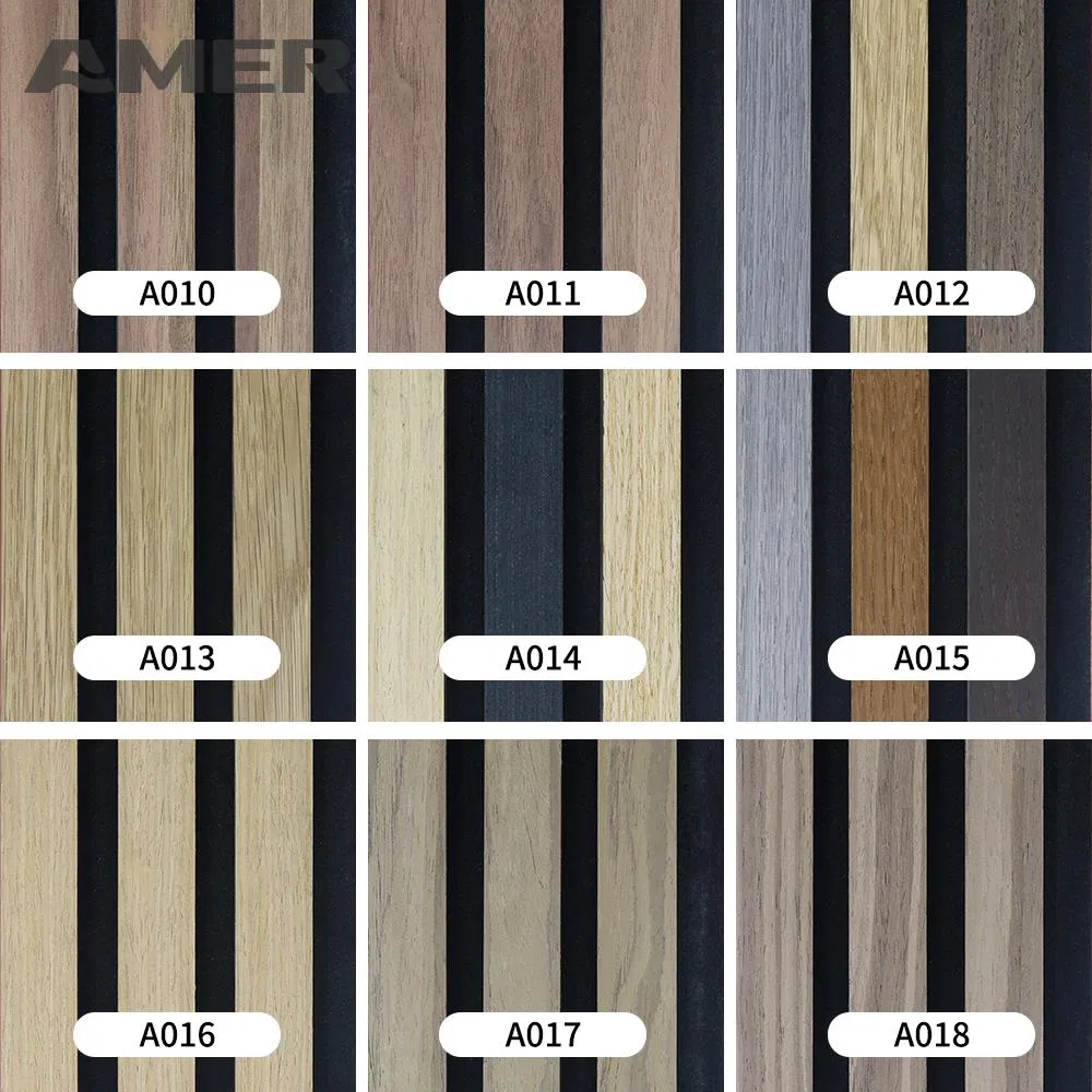 Amer Factory Price OEM 2400*600mm 3000X600 Wood Wall Panels Acoustic