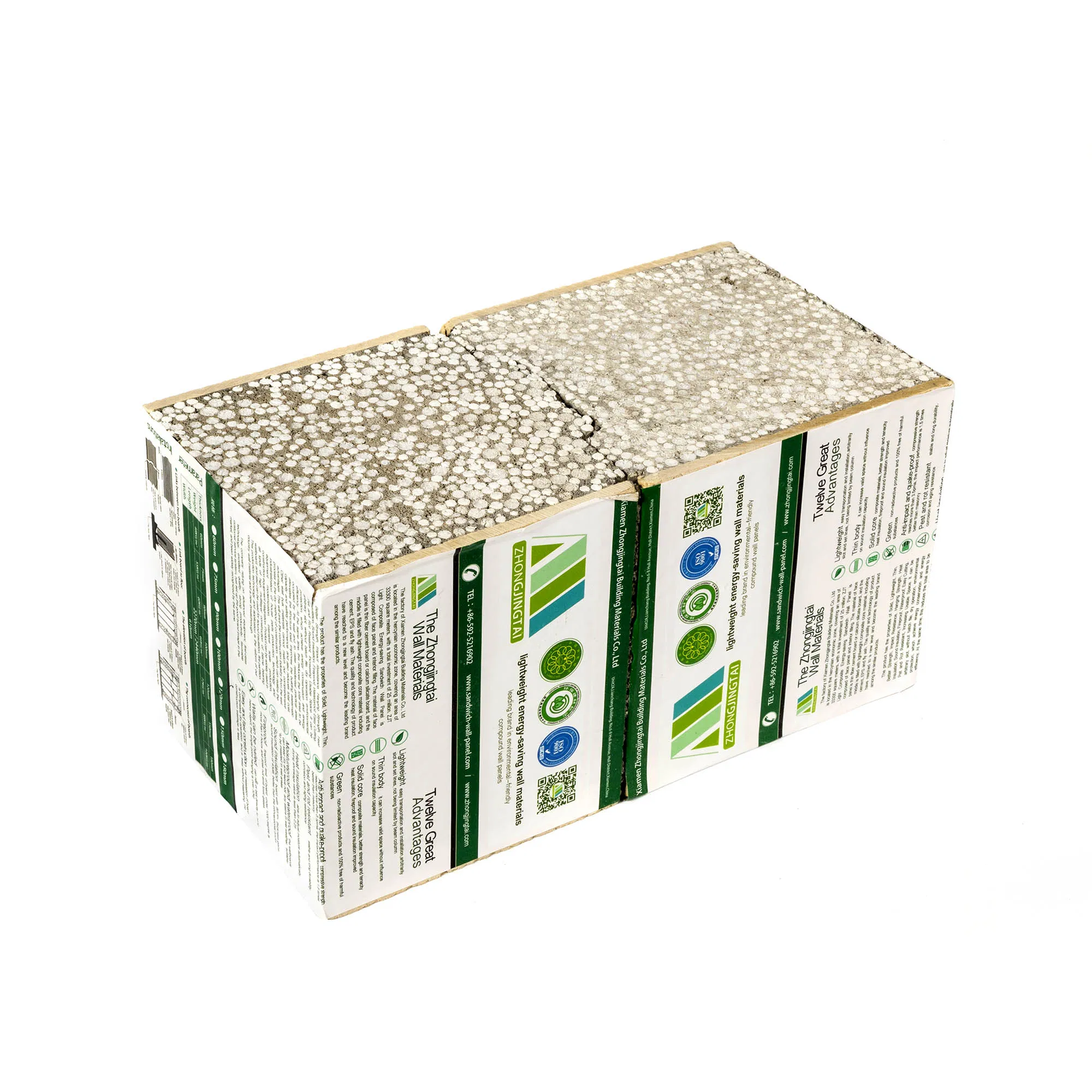 Lightweight Fireproof EPS Sandwich Cement Panels for Interior Wall Partition