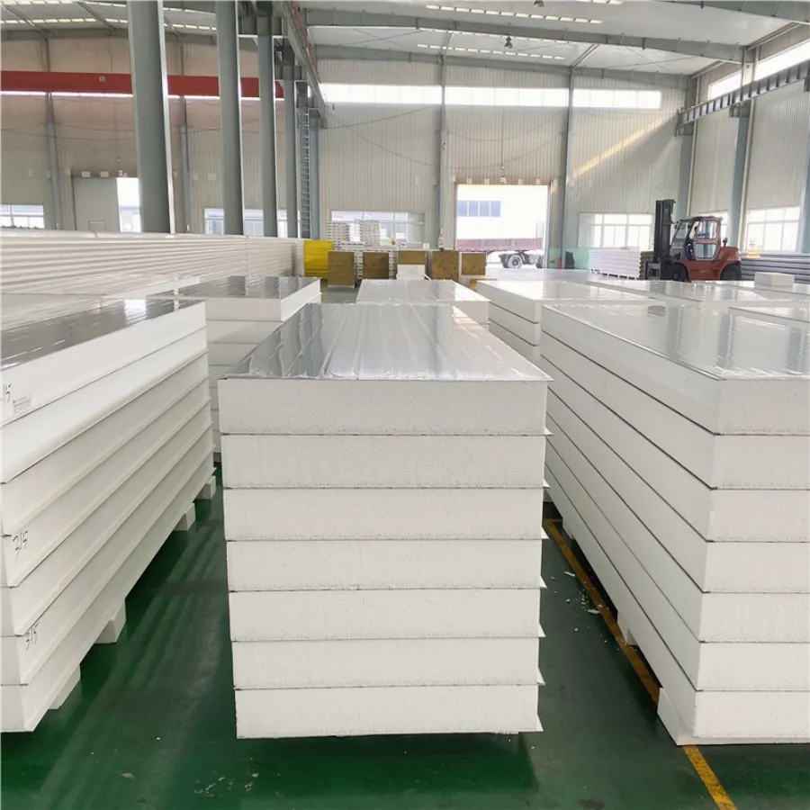 Prefabricated Wall Steel House Building Insulated Fireproof Board EPS/Polystyrene/PU/PIR/PUR/Puf/Polyurethane/Rock Wool/Glasswool Metal Sandwich Panel Price