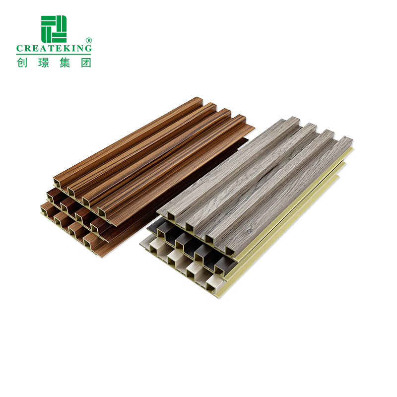 China Factory Wholesale Premium 169*22mm Waterproof Wood-Grain Fluted WPC Wall Panels