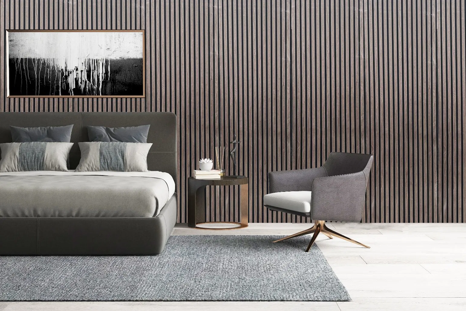 Vertical Wooden Wall Slat Partition Panel Wood Wall Cladding Interior Slated Wood Slatted Wall Panels