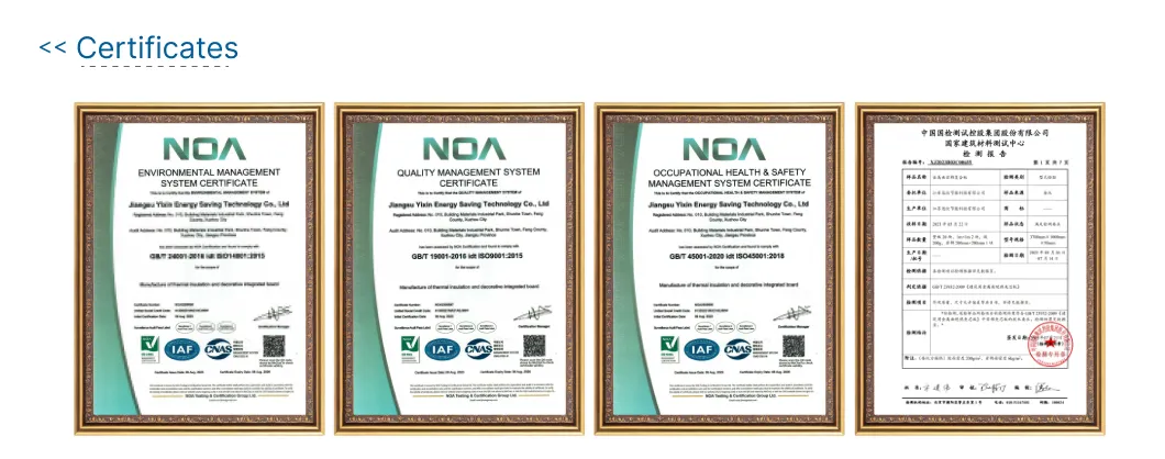 Certificates