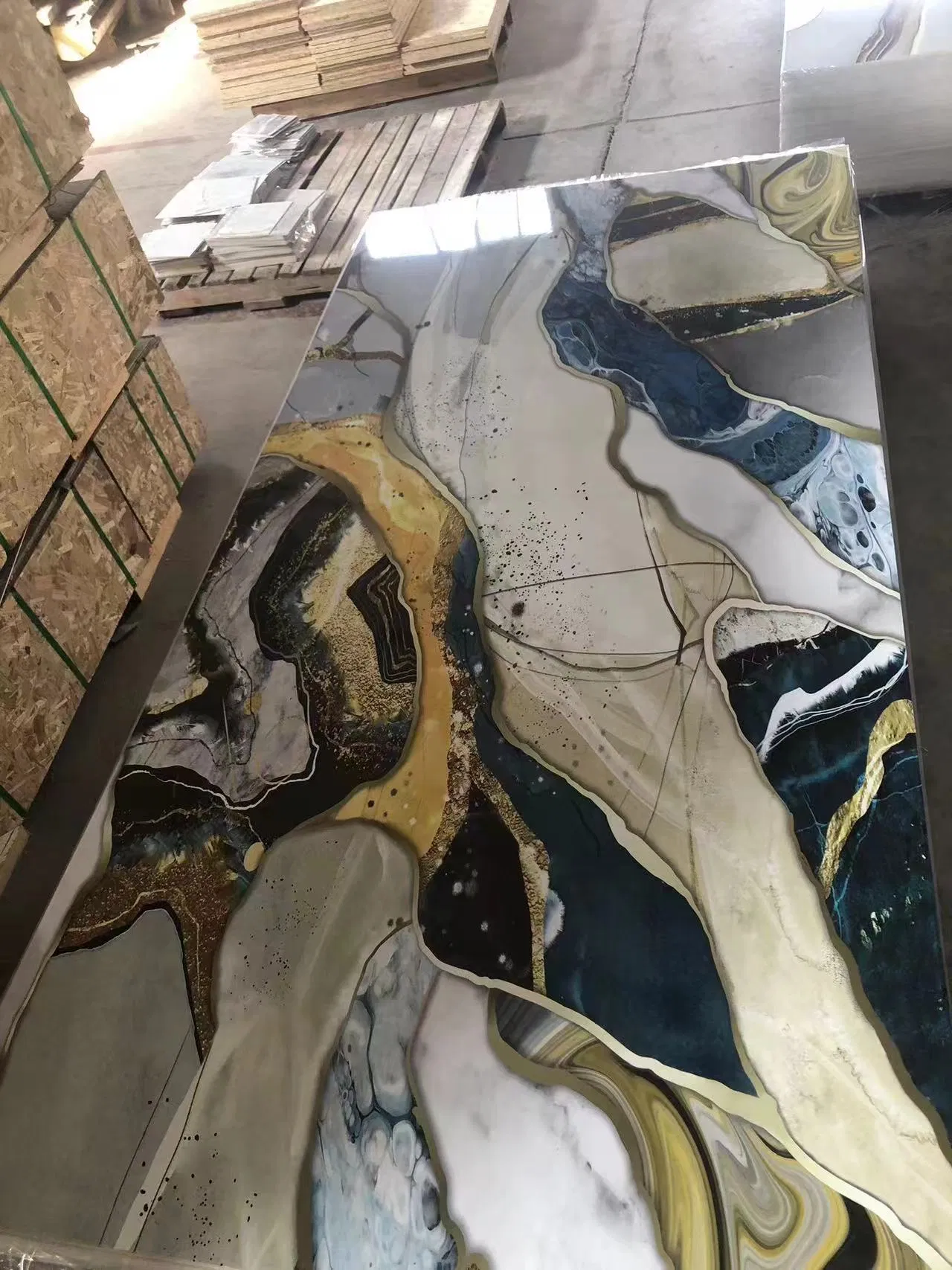 Scratch Resistant PVC UV Panel Modern Design Interior Decorative Wall Paneling Anti-UV