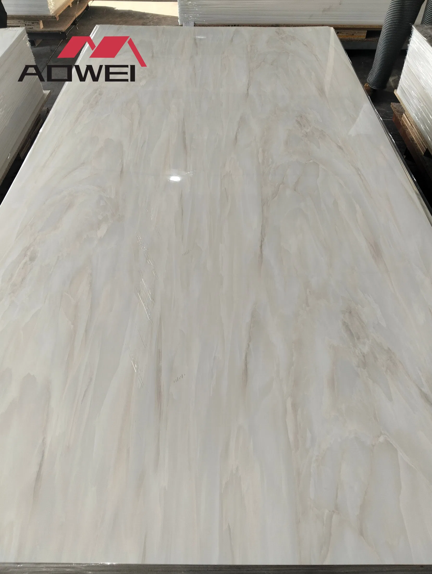 Eco Friendly Waterproof Stone Plastic Composite Sheet for Living Room Bar Counter