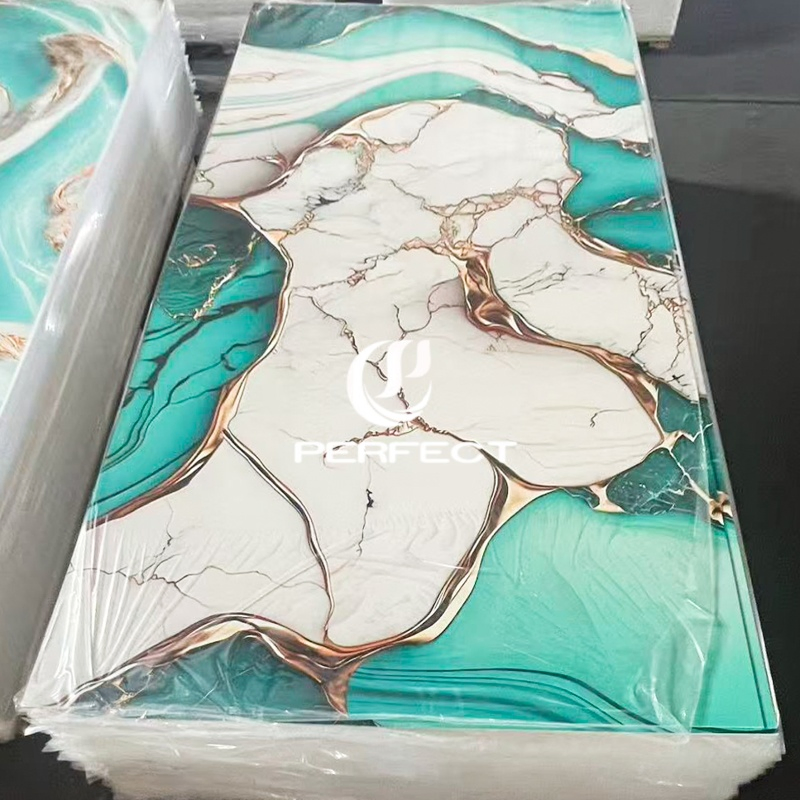 UV Marble Wall Panel 3D Textured Surface - Anti-Slip &amp; Modern Design