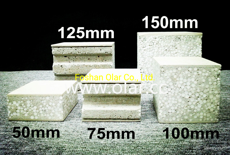 Sandwich Panel --EPS Fiber Cement Light Weight Cladding Wall Board for Construction Material