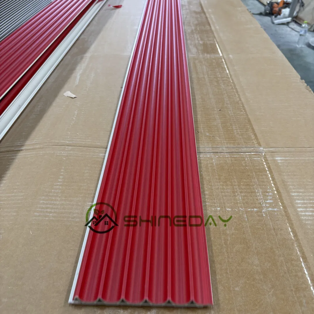Wholesale Price PVC Panel Waterproof Wall Board Cladding Decorative Fluted WPC Wall Panel for Indoor Ceiling