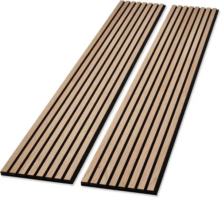 Wooden Wall Panel Wood Veneer Sheet Slatted Akupanel Acoustic Panel