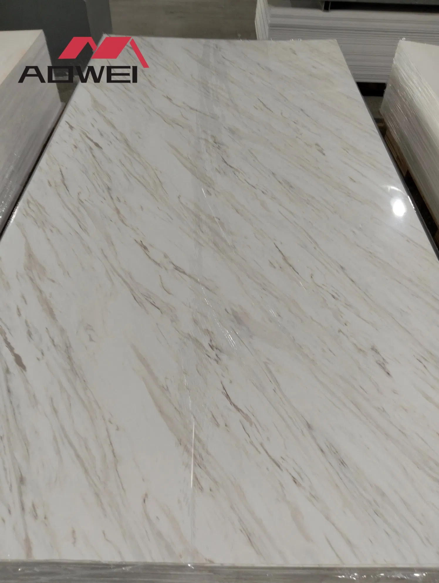 Eco Friendly Waterproof Stone Plastic Composite Sheet for Living Room Bar Counter