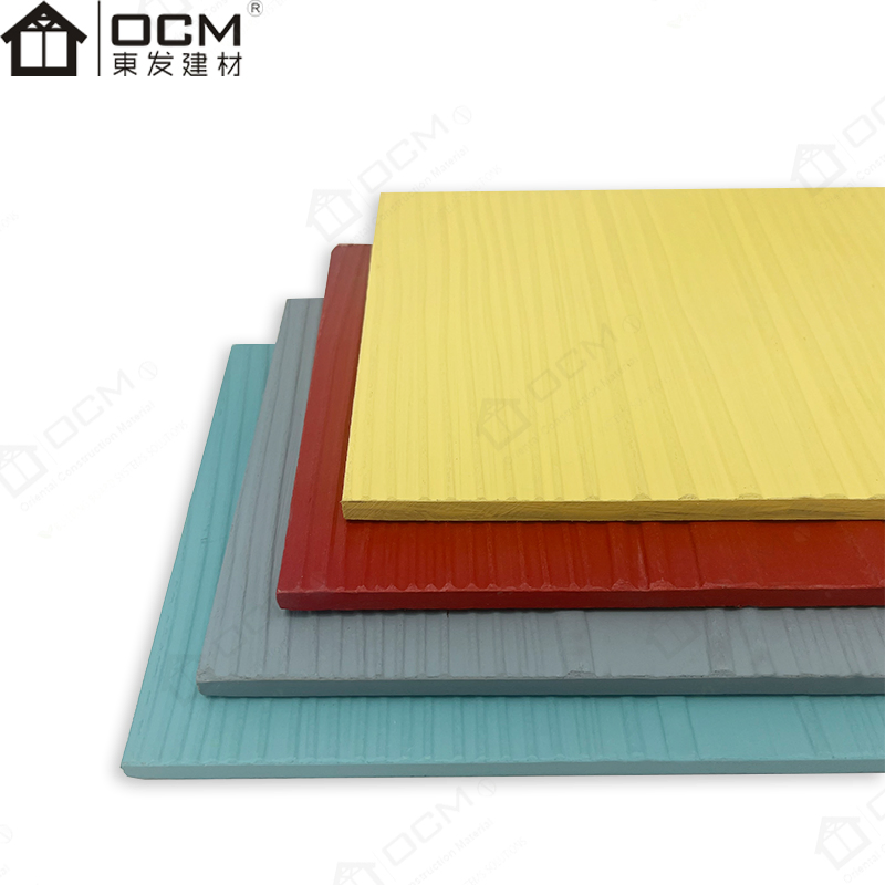 Building Material Exterior Waterproof Fireproof Wall Cladding Decorative Panels Wood Grain Fiber Cement Board