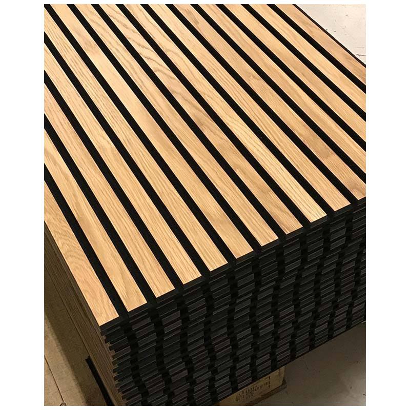 Wall Panel MDF Slatted Noise Reduction Wood Acoustic Panel for Meeting Spaces