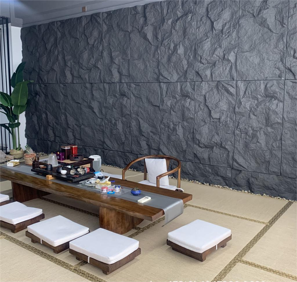 PU Artificial Culture Stone Indoor Outdoor PU Mushroom Stone Decorative Wall Panel