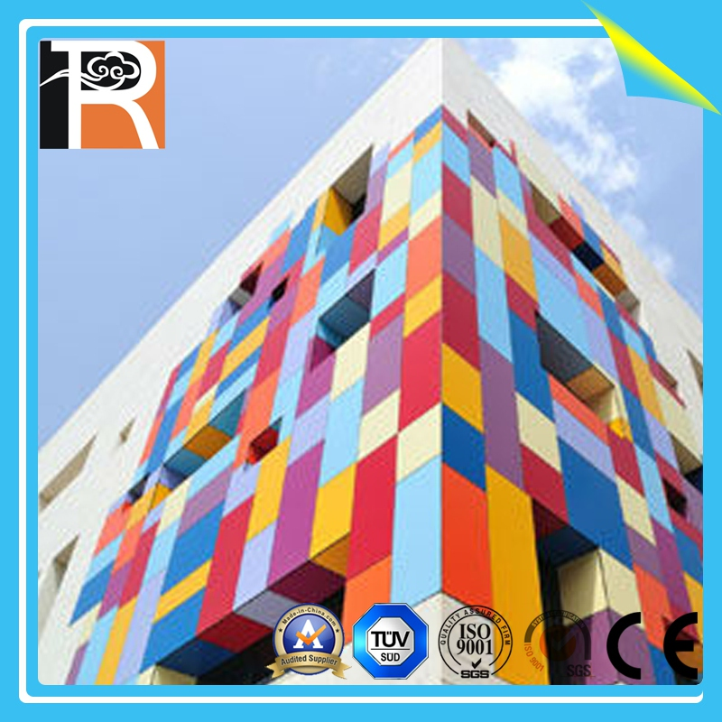 Waterproof Decorative Fireproof Board UV Resistant Exterior Compact Laminate Sheet Wall Panel Burning Material Exterior Wall HPL (EL-13) for Building/Exterior