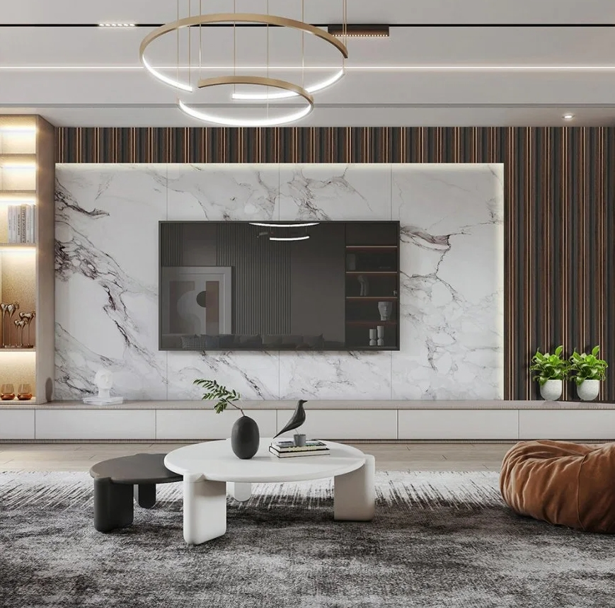 Factory Direct Metal Brushed Bamboo Charcoal Wood Veneer WPC Wall Panel 5/8mm Customized for Interior Decorative Wall Cladding Ceiling