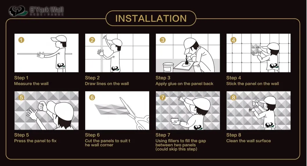 How to install 3D wall panels