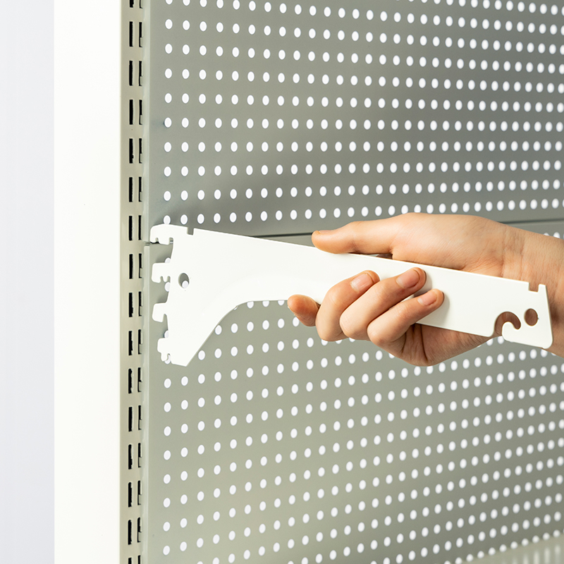Modular Steel Pegboard Wall System with Magnetic Panels