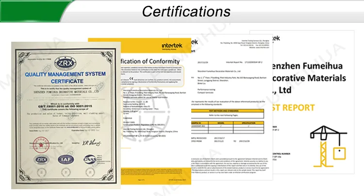 Certificates and Exhibitions