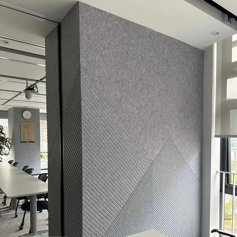 Pet Decorative Polyester Fiber Acoustic Board Acoustic Panel Wall Panel Sound Absorption for Office