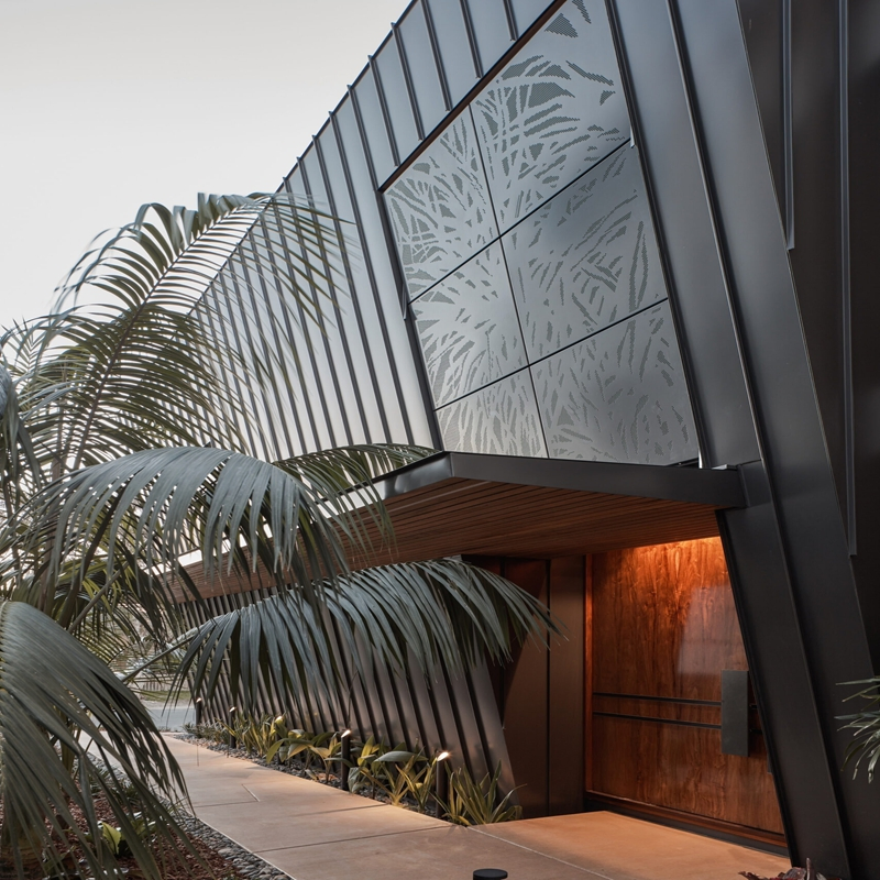 Metal Insulation Wall Cladding Aluminium Facade Perforated Panel Exterior Facade Systems for Curtain Walls